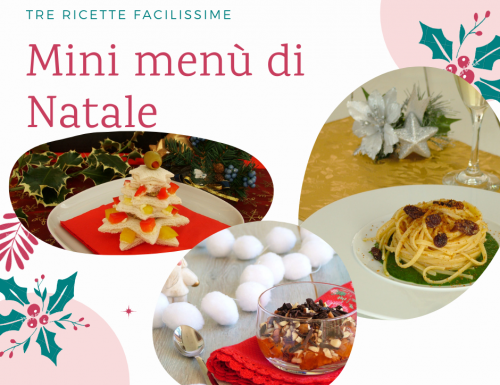 Mini menù di Natale semplice