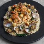 Risotto con Gamberi e Vongole facile e veloce
