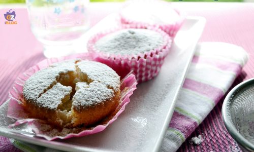 Muffin alla vaniglia all'acqua
