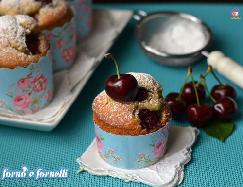 Muffin integrali alle ciliegie