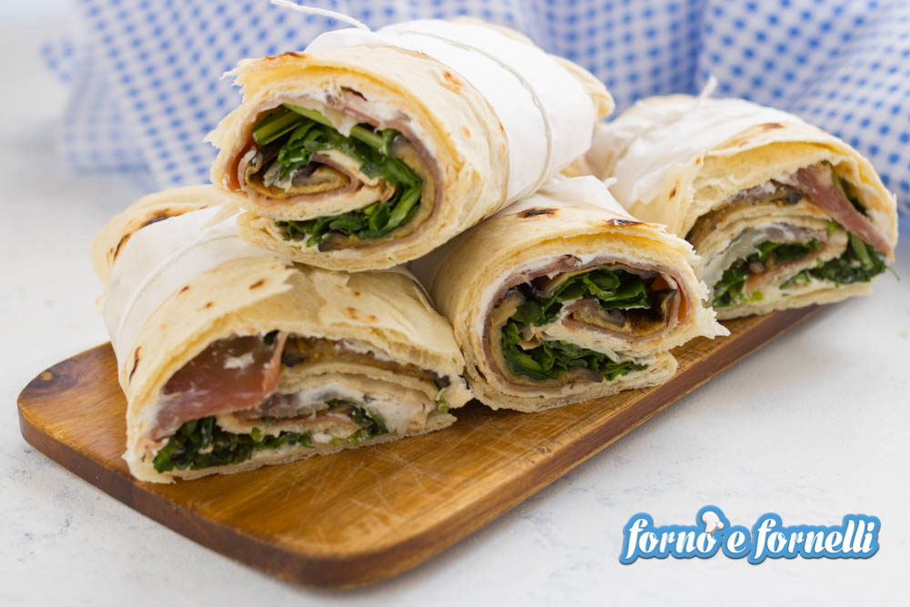 piadina arrotolata sfiziosa
