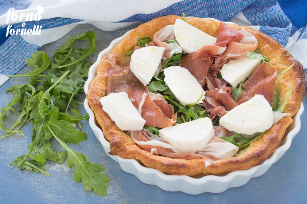 Torta salata prosciutto crudo e mozzarella Forno e fornelli