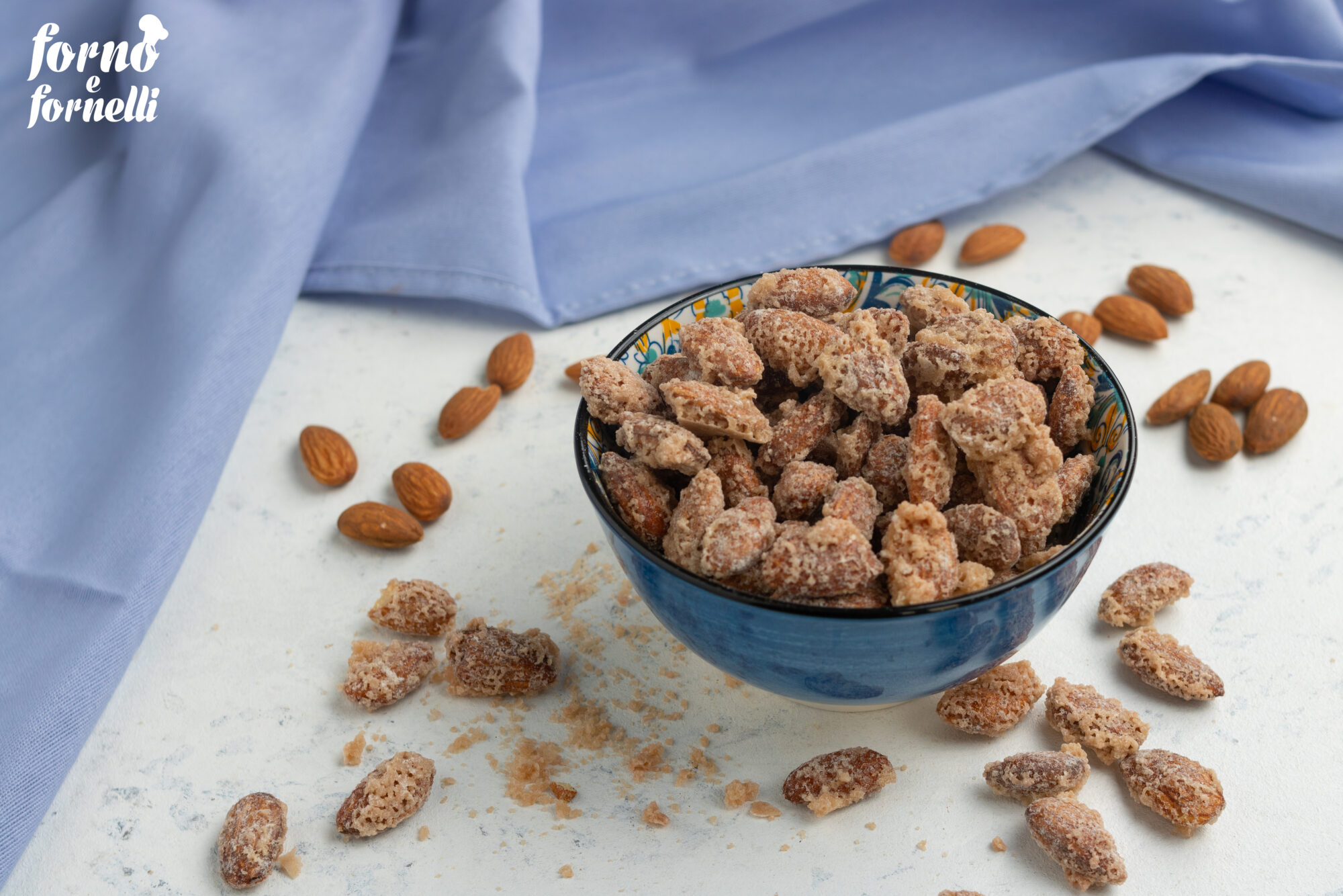 Mandorle pralinate in friggitrice ad aria