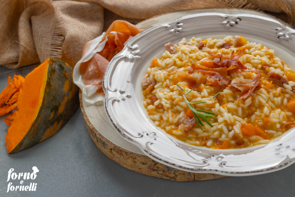 Risotto zucca e speck