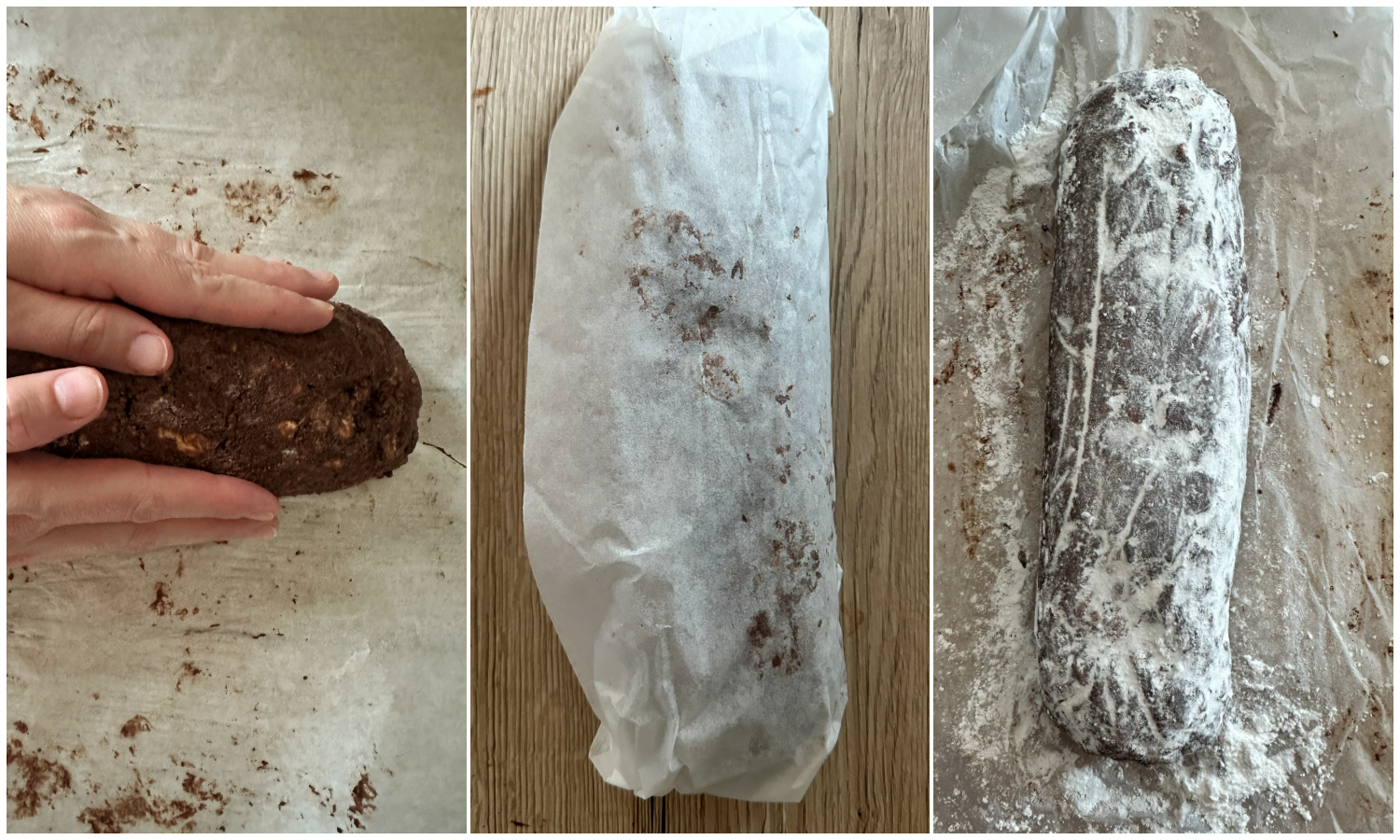 salame di cioccolato alla ricotta