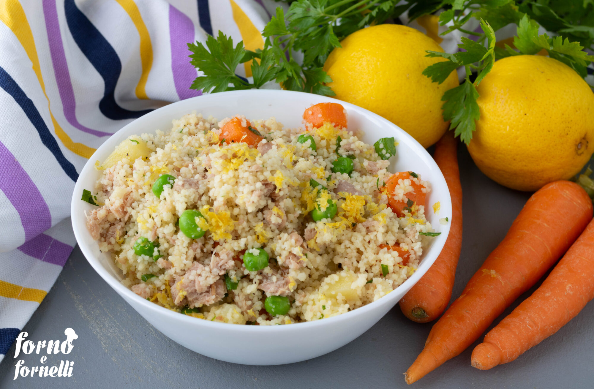 cous cous con tonno e verdure