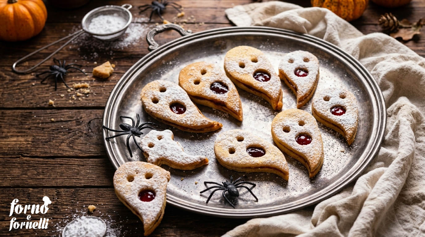 biscotti fantasmino di Halloween senza stampino