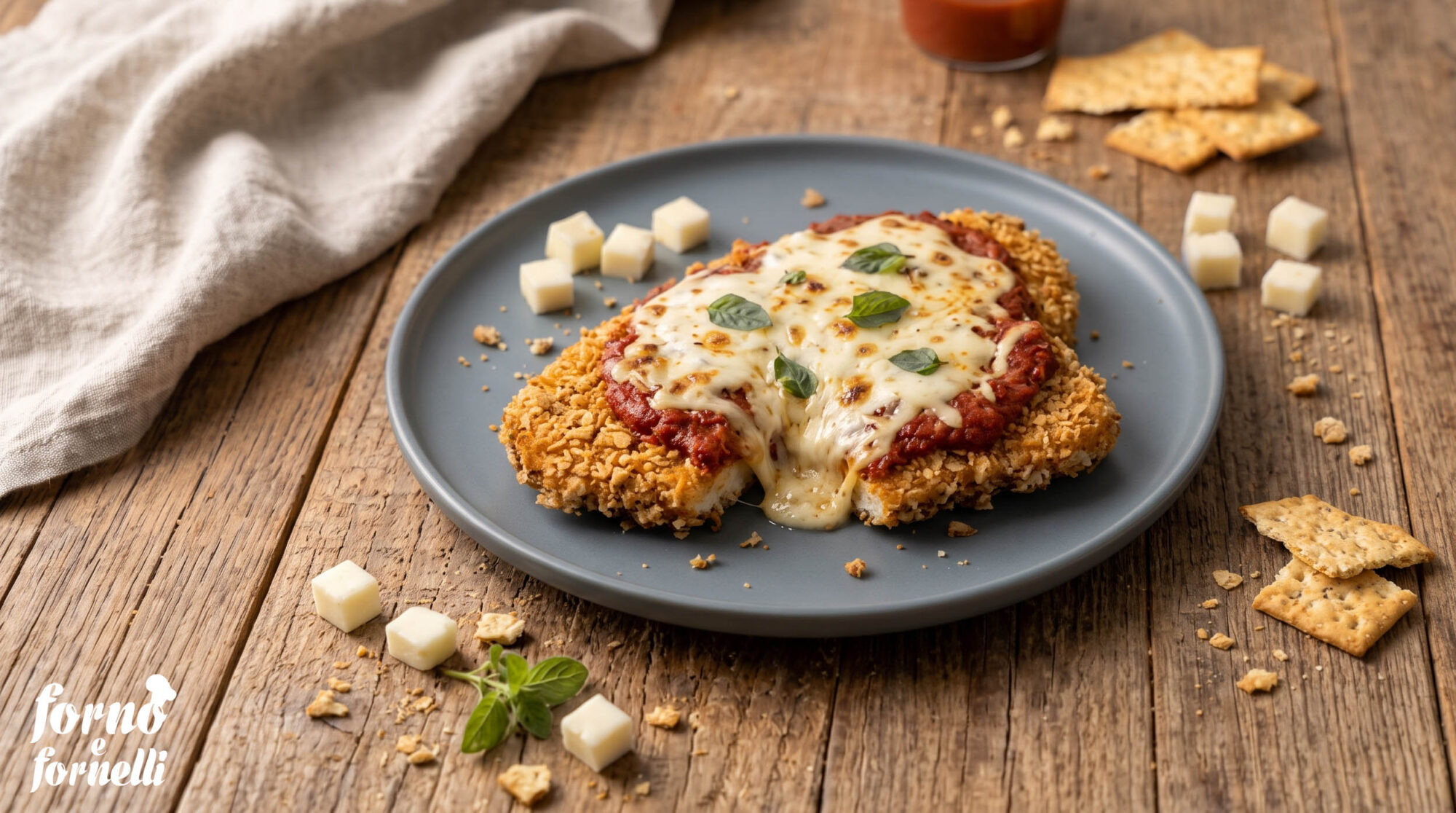 cotoletta pizza in friggitrice ad aria