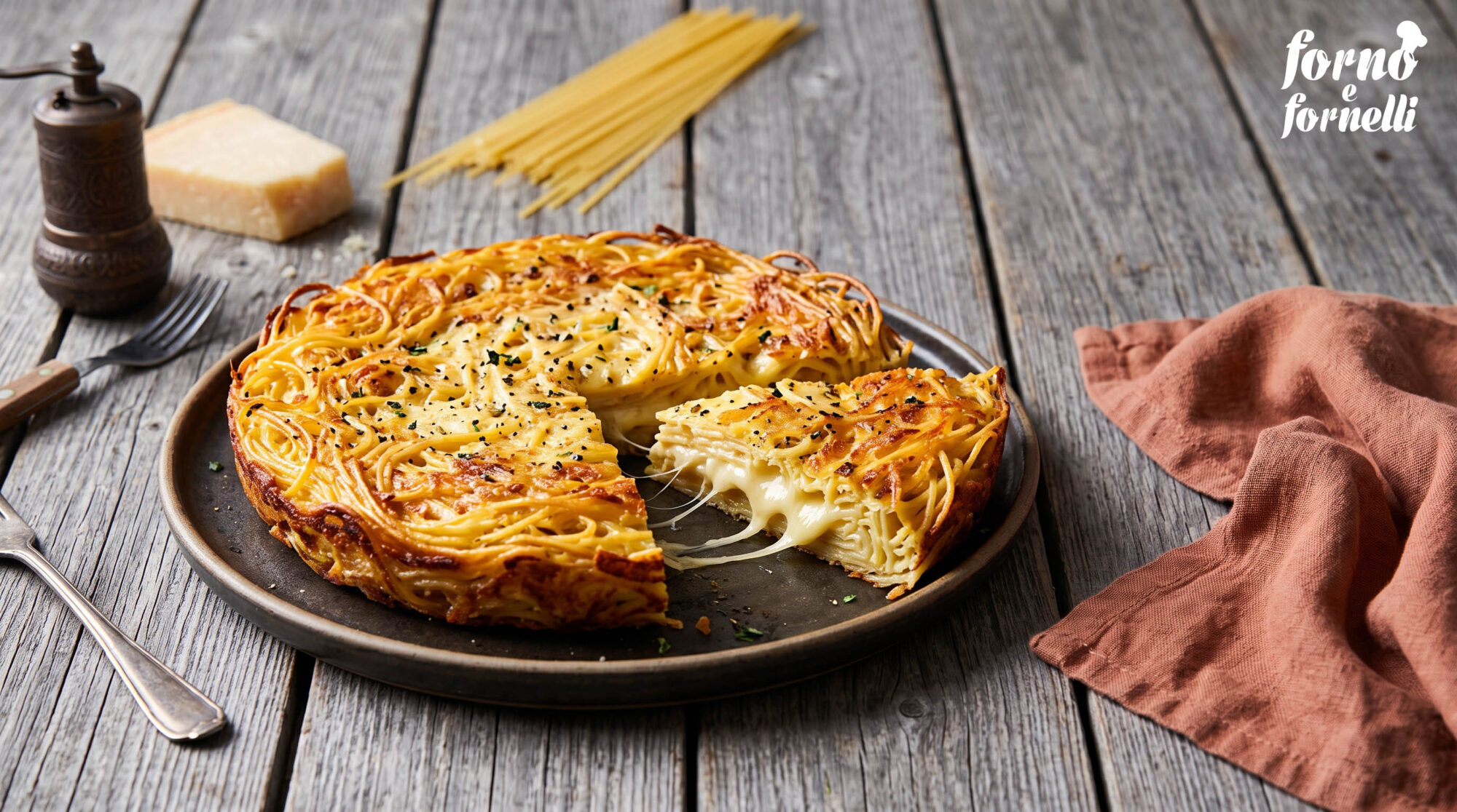 frittata di pasta in friggitrice ad aria