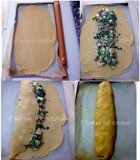 strudel salato collage
