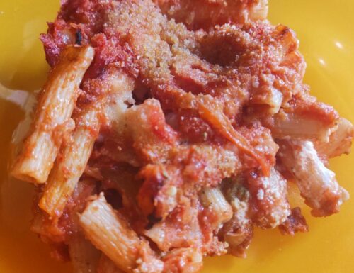 Pasta al forno con i peperoni