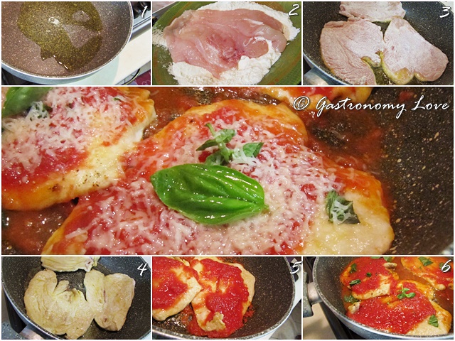 petto di pollo al pomodoro e parmigiano_preparazione