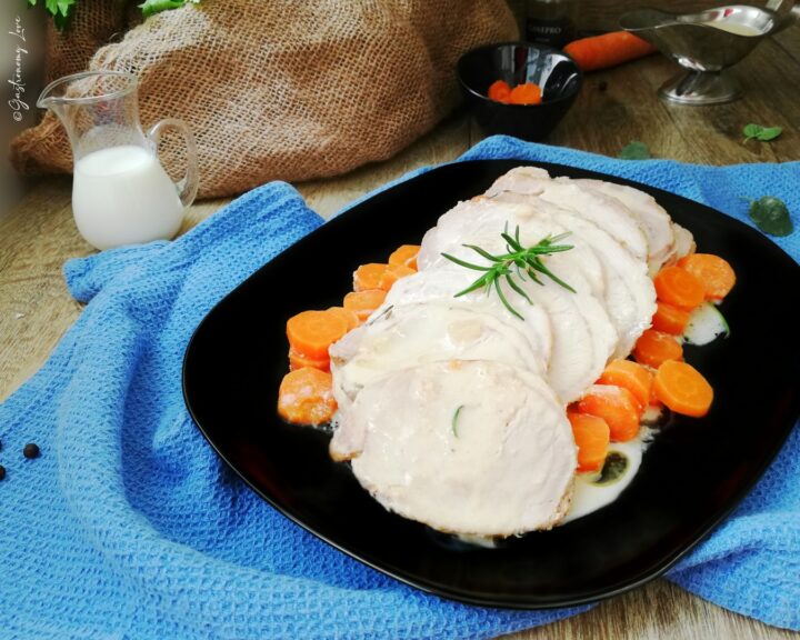 Lonza di maiale al latte cotta in Instant Pot in modalità slow cook