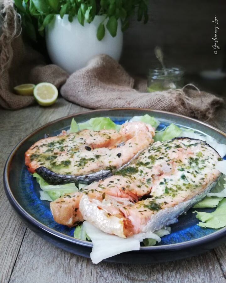 salmone cotto in friggitrice ad aria