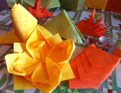 Tovaglioli origami per le vostre cene d’estate – con video tutorial