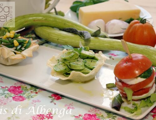 Tris di insalate con i tre di Albenga