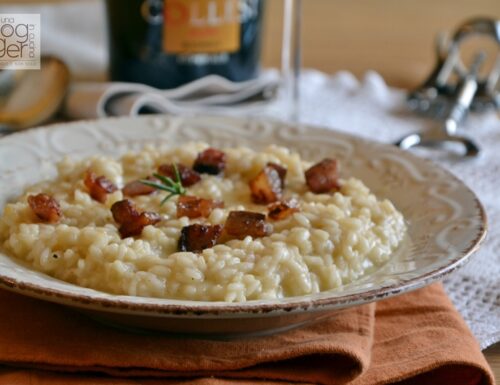 Risotto alla birra artigianale e guanciale croccante