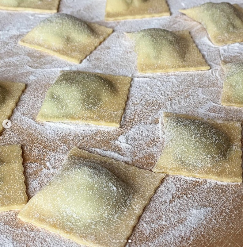 ravioli di piselli