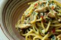 Spaghetti aglio, olio, peperoncino e sgombro