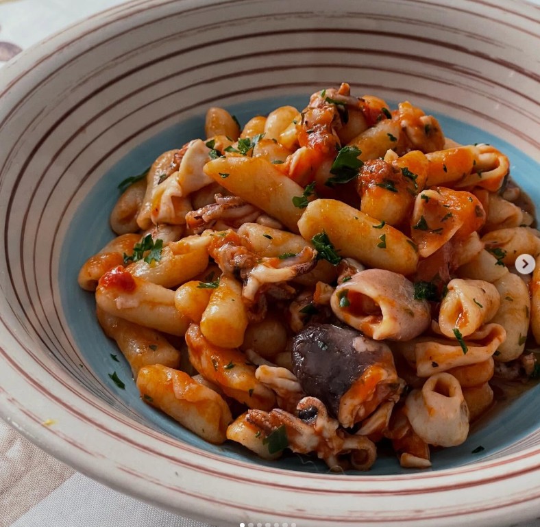 cavatelli con sugo di pesce