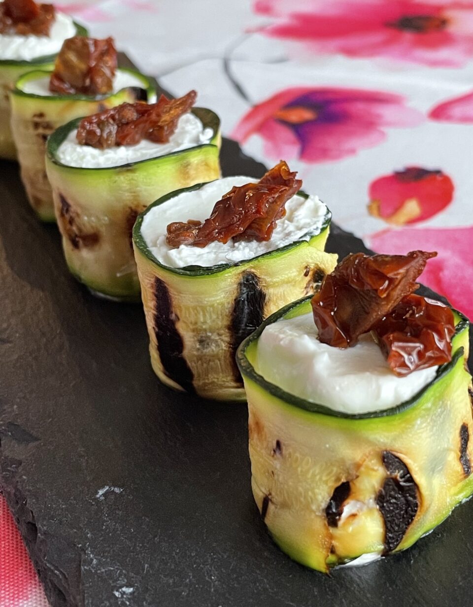 Gunkan di zucchine e caprino