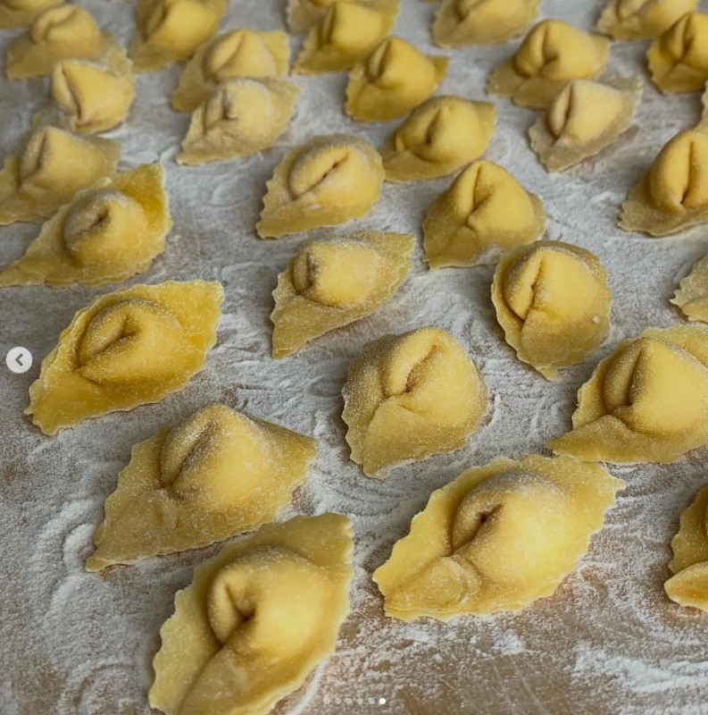 Ravioli di ricotta e prosciutto cotto