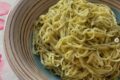 Spaghettini di pasta fresca al prezzemolo con burro e limone