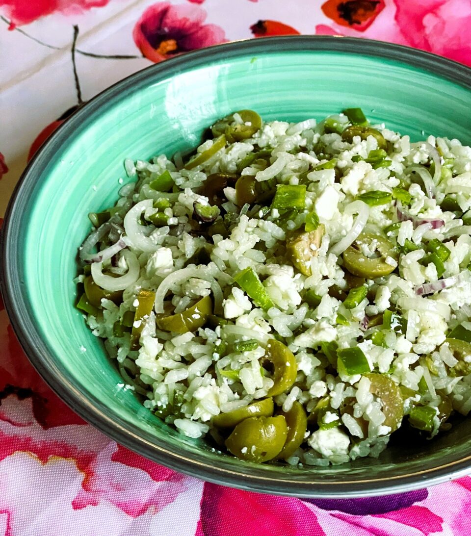 Insalata di riso alla greca