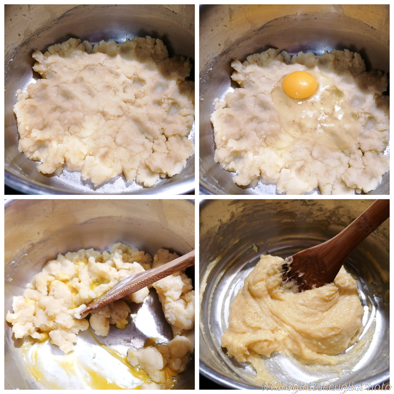 rotolo di pasta choux crema di ricotta e frutti rossi