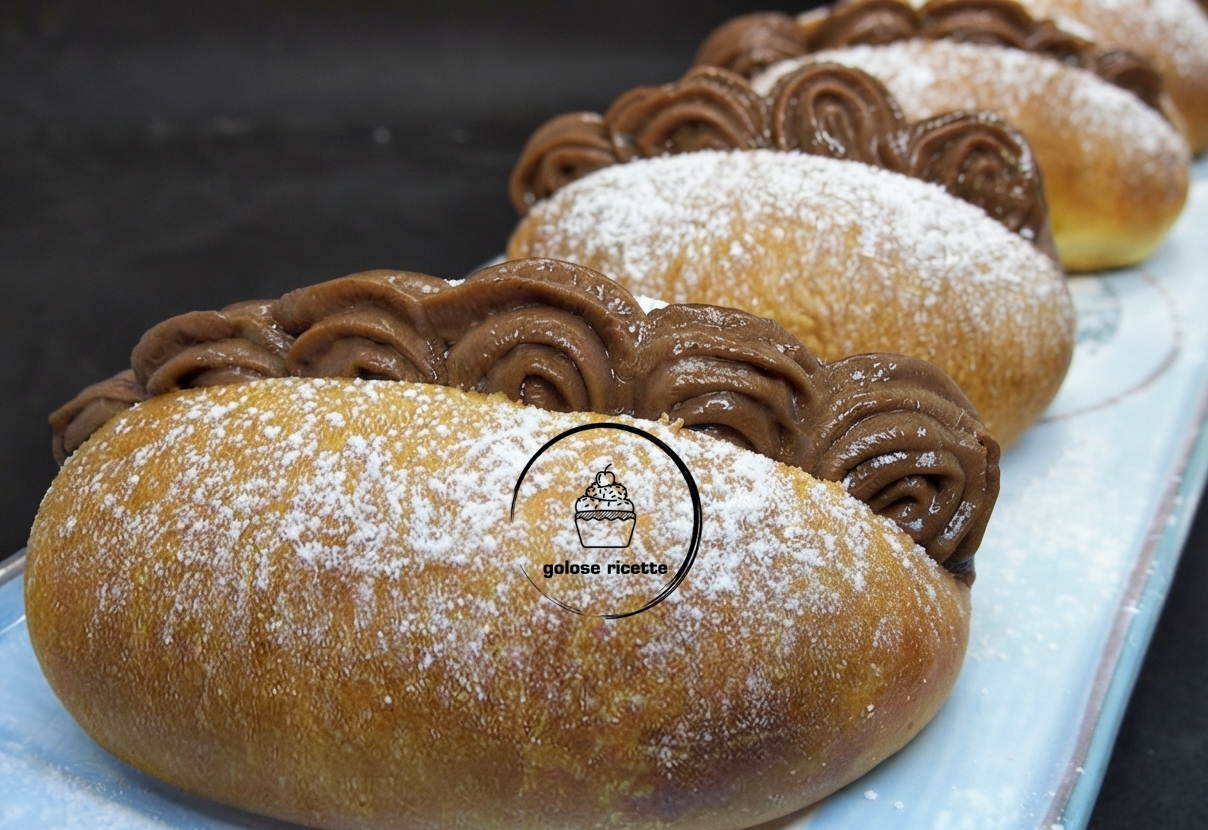 viennesi messinesi con crema pasticcera al cioccolato