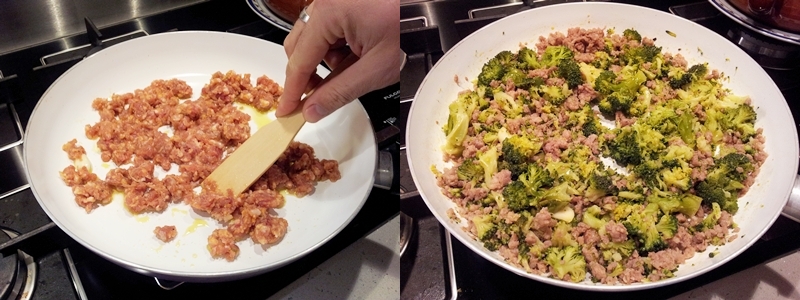 pizza bianca broccoli e salsiccia-ricetta impasti e lievitati-golosofia