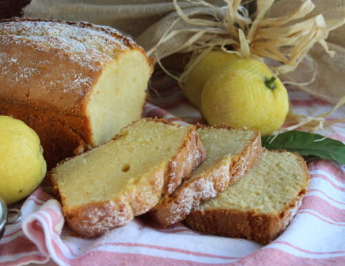 Plum cake soffice al limone ricetta dolce per  la colazione