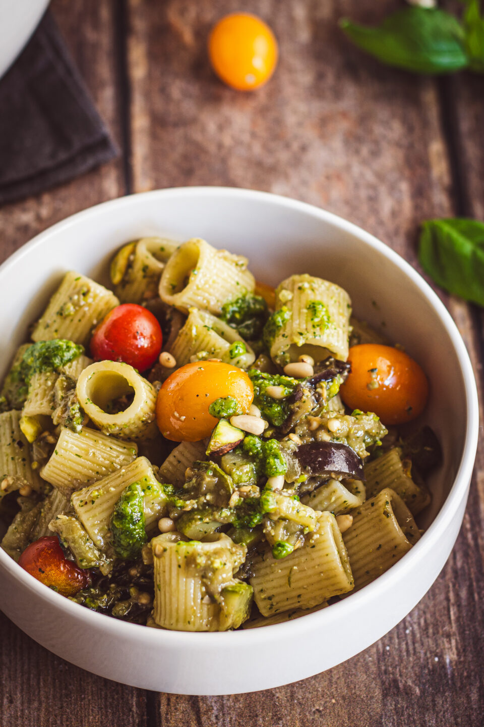 mezzi rigatoni ai sapori dell'orto