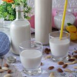 Il latte di mandorla fatto in casa la versione normale e senza zuccheri