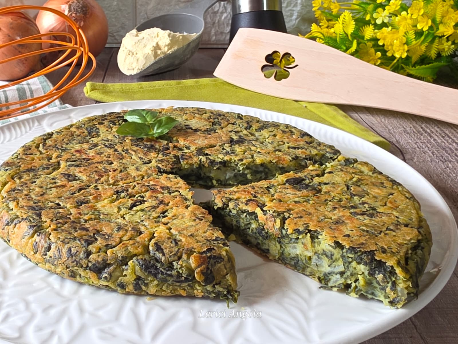 Frittata di spinaci la ricetta senza uova Padella Forno o Friggitrice ...
