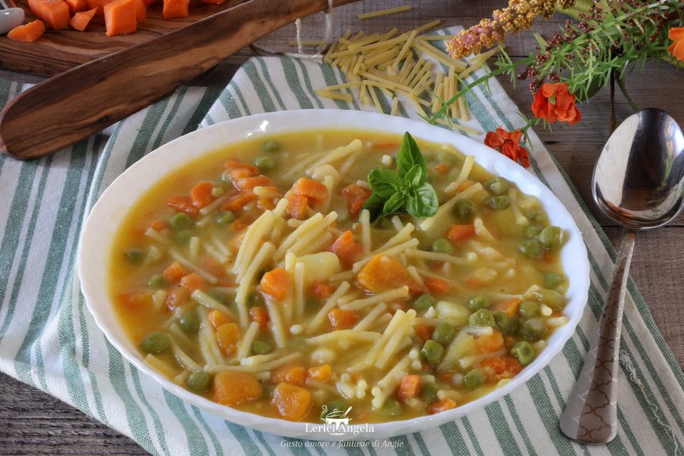 Pasta e piselli con Patate