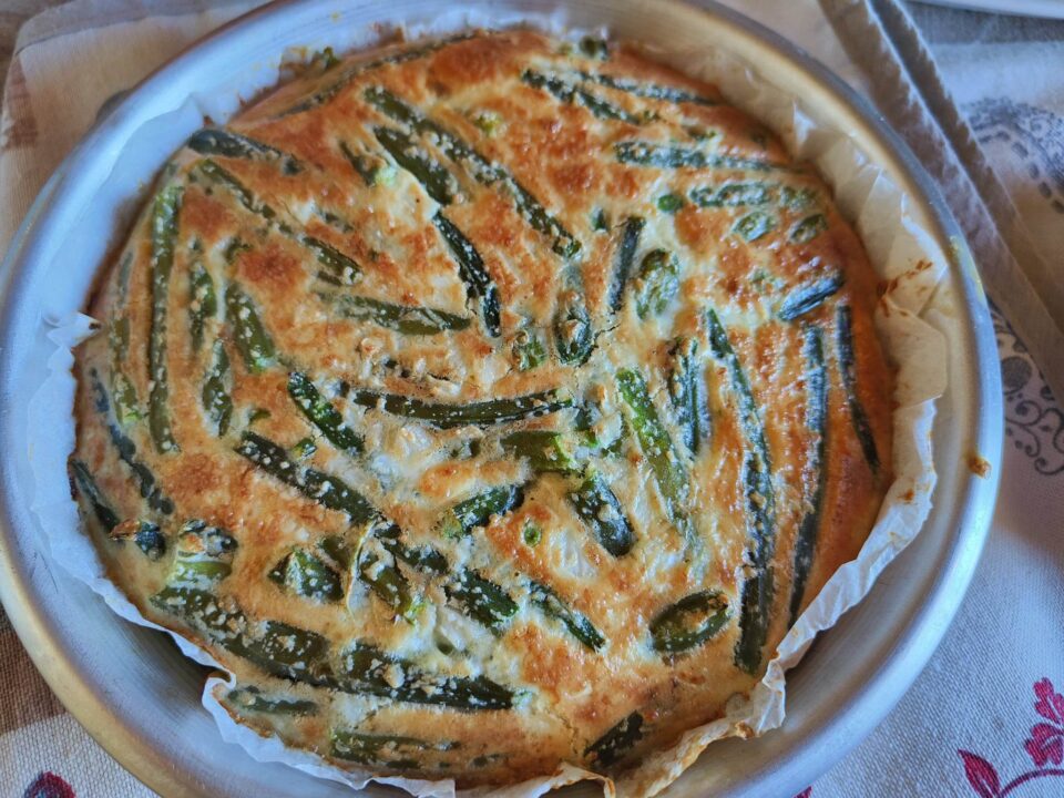 Frittata di fagiolini al forno
