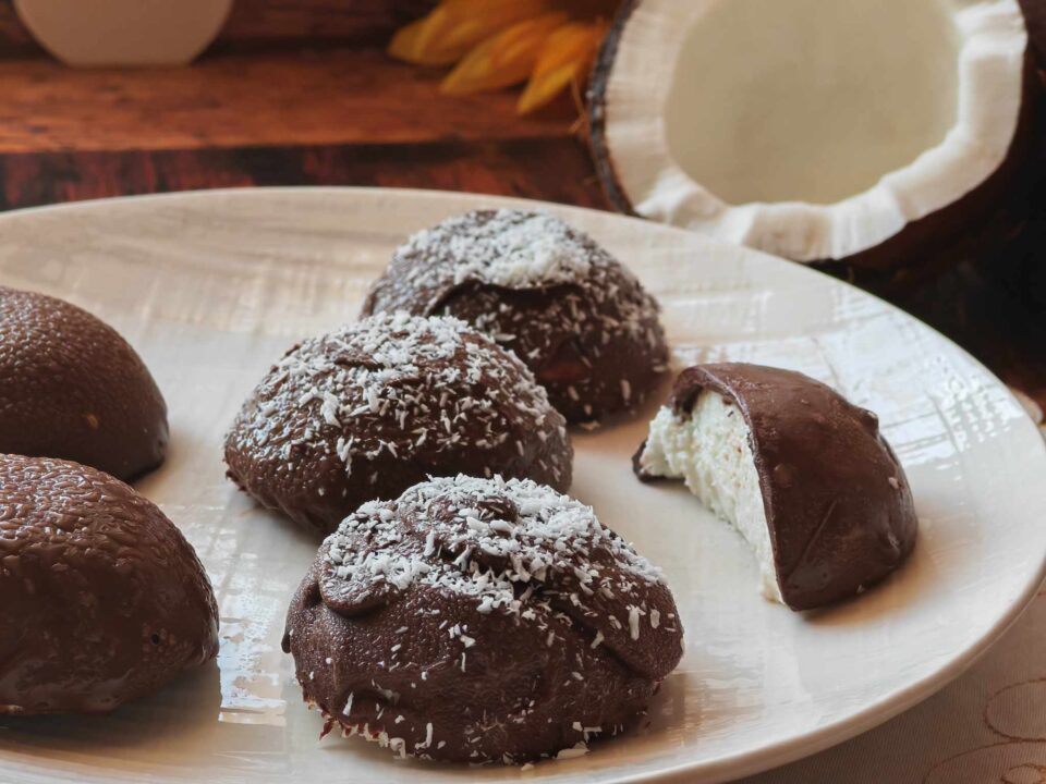 Gelato cocco e cioccolato