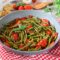 Fagiolini alla Mediterranea in Guazzetto di Pomodoro Fresco e Basilico