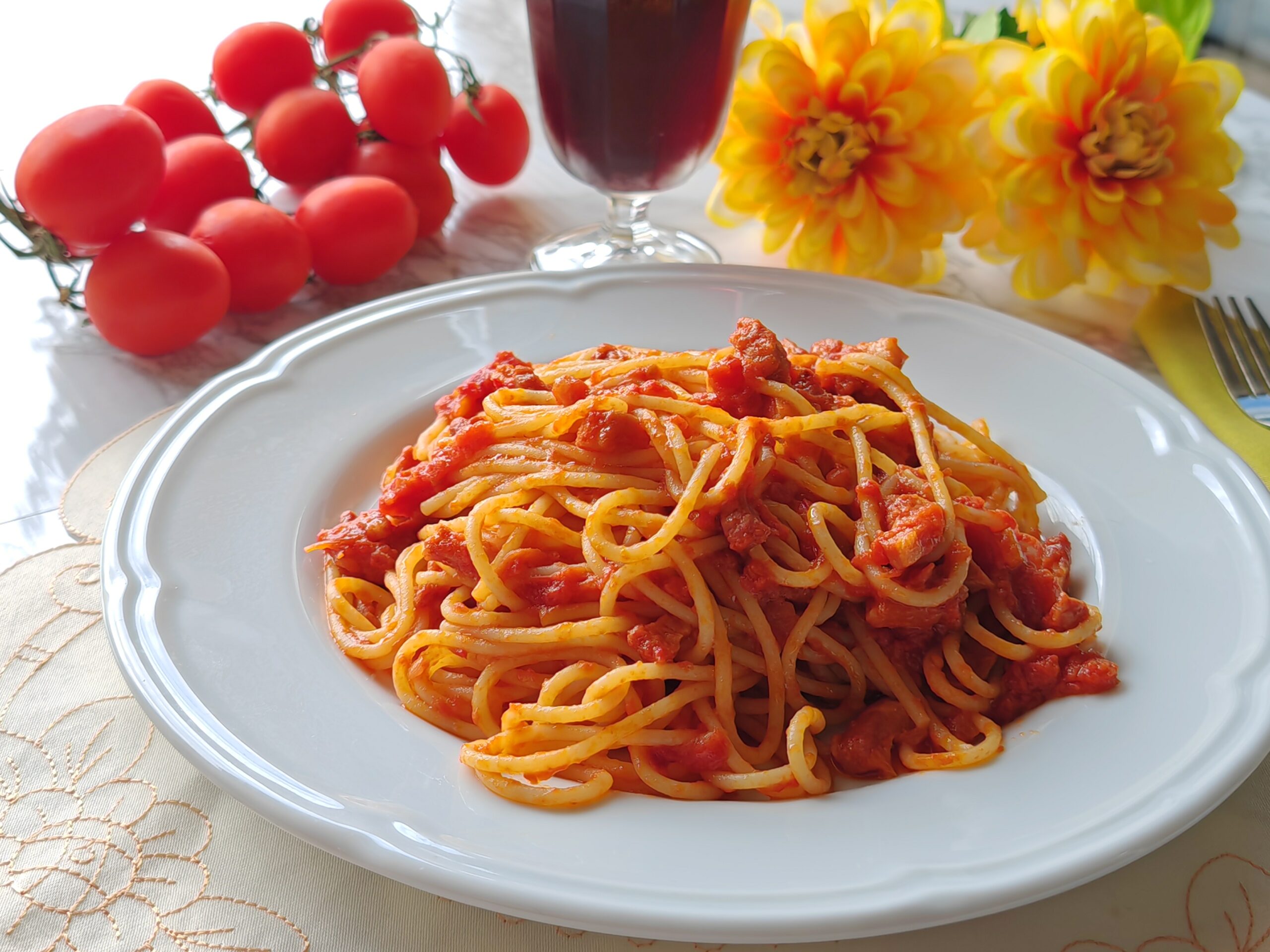 La pasta all'amatriciana - Gusto Amore e Fantasie di Angie