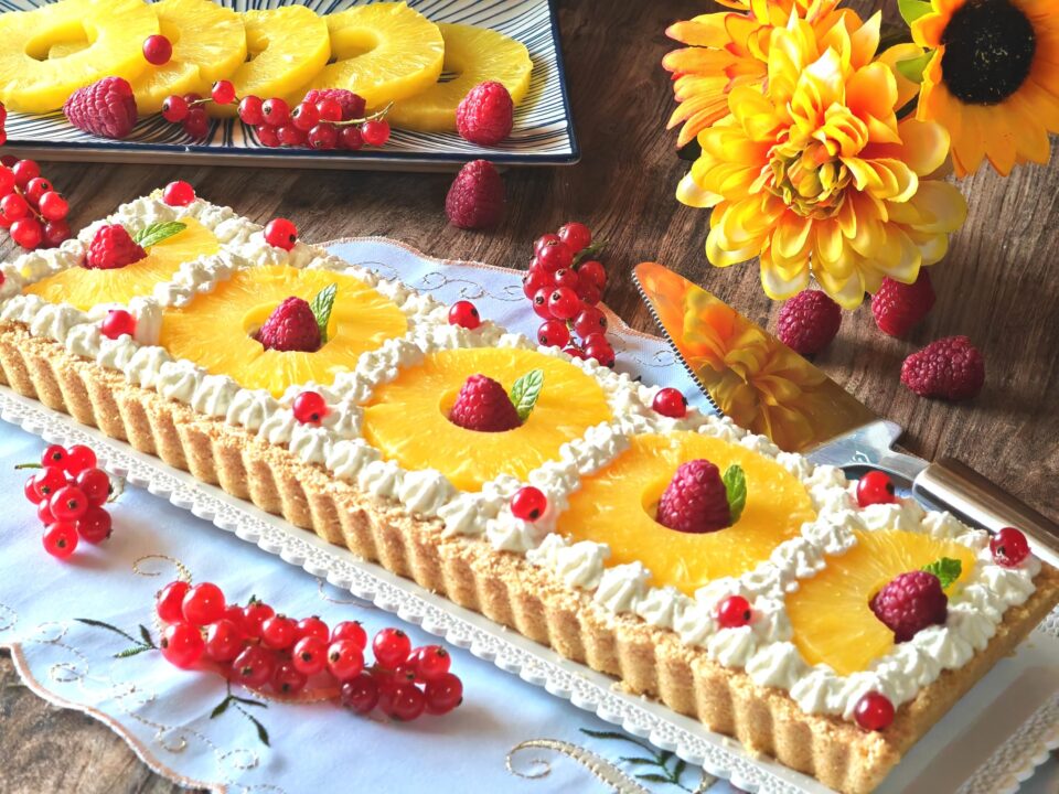 Crostata fredda all'ananas