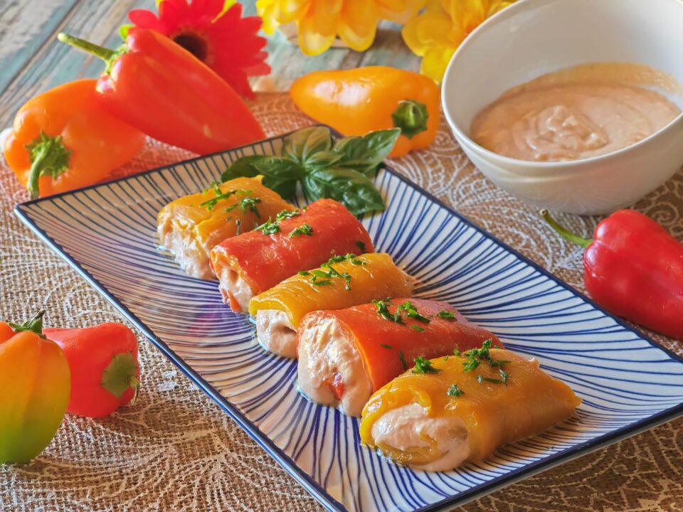 Involtini di peperoni e tonno