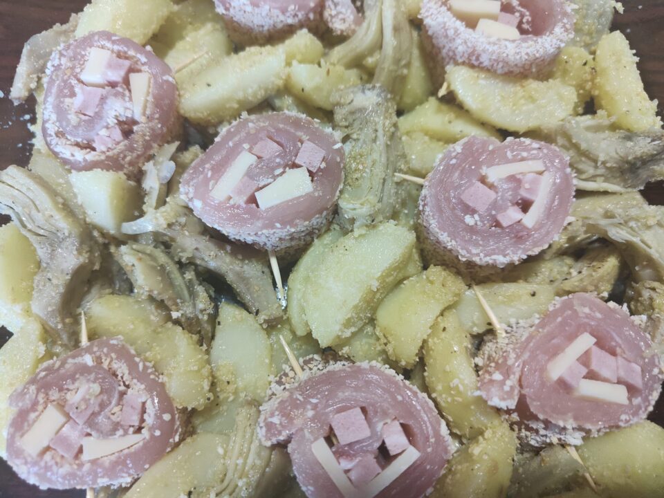 Involtini di pollo con patate