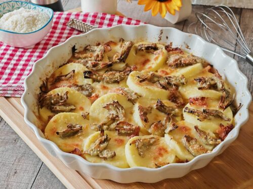Gnocchi alla romana con carciofi