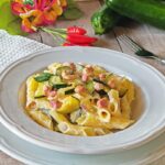 Garganelli con zucchine e pancetta