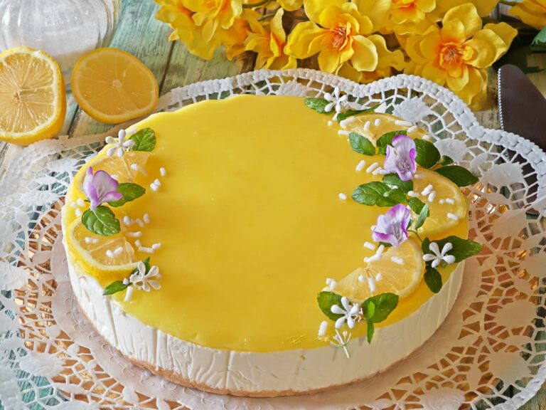 Cheesecake al limone senza cottura