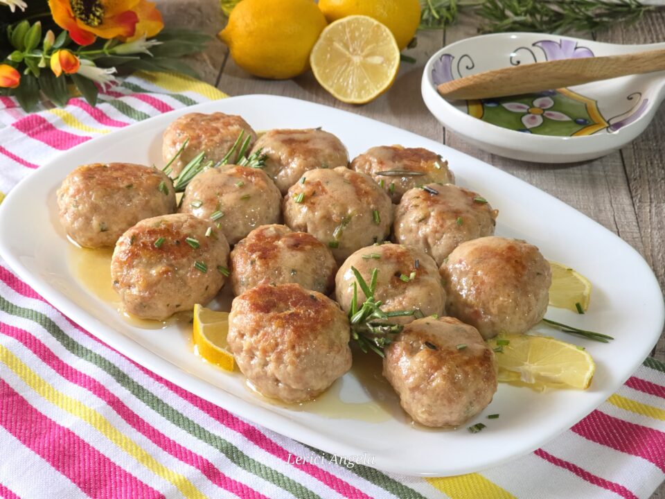 Polpette di pollo cremose al limone irresistibili