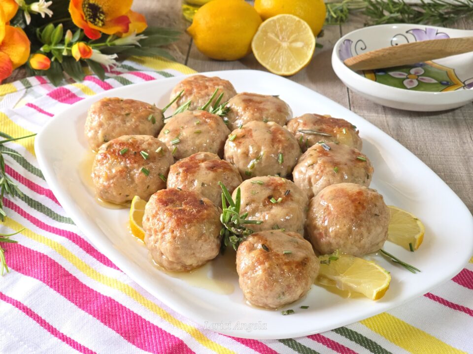 Polpette di pollo cremose al limone irresistibili