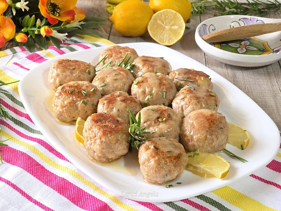 Polpette di pollo cremose al limone irresistibili