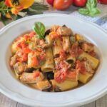 Pasta con pesce spada e melanzane